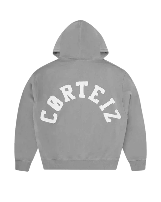 Colly Arch Zip Hoodie Pewter Grey