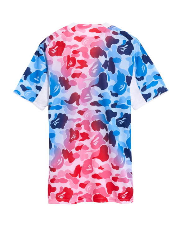 Bape Football Graphic Slim Jersey Blue/Pink