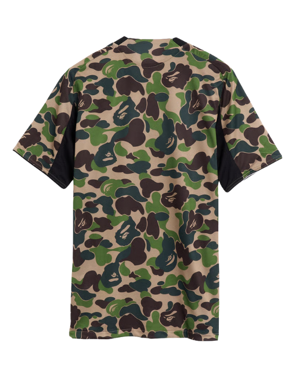 Bape Football Graphic Slim Jersey Green Camo