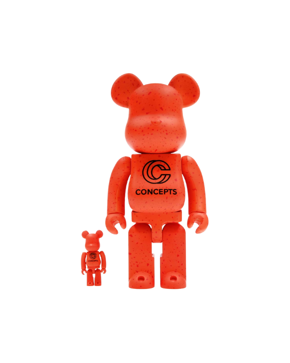 Bearbrick Concepts Orange Lobster 100& & 400%