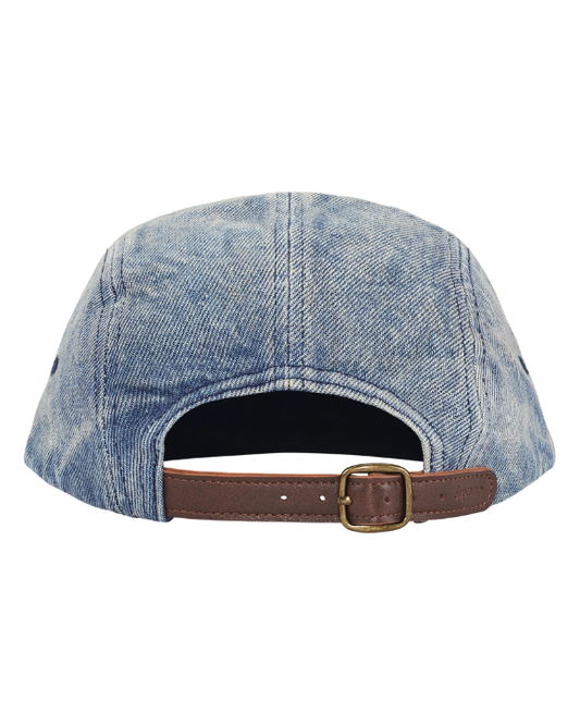 Washed Chino Twill Camp Cap Denim