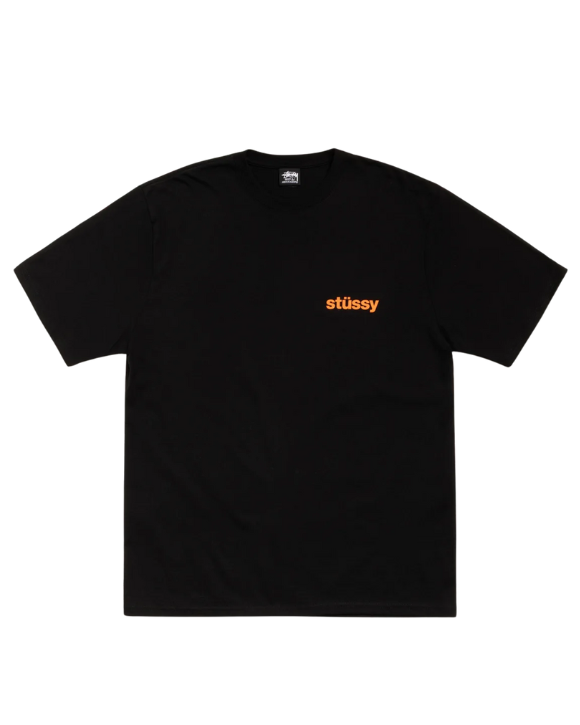 Built Tough Tee Black Orange