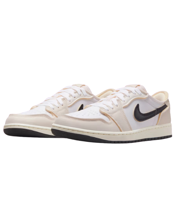 Air Jordan 1 Retro Low OG EX Coconut Milk zapatillas streetwear deconstruidas