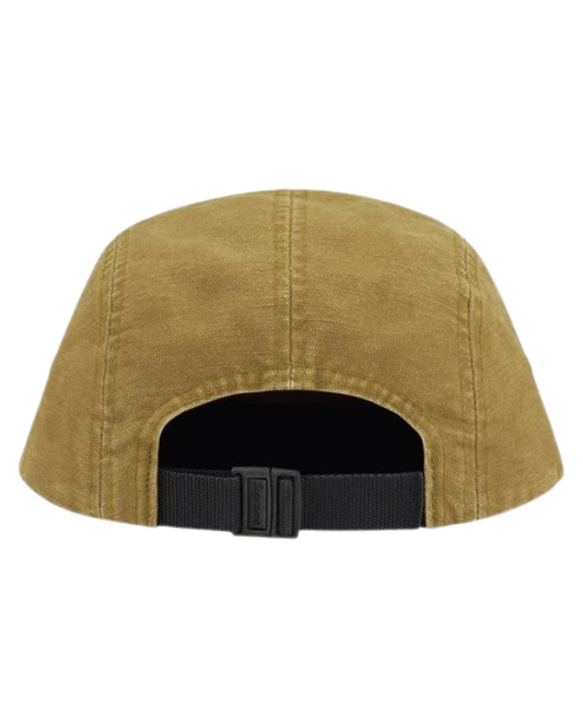 Vista posterior de la Supreme Canvas Camp Cap Dusty Olive para looks streetwear y outdoor