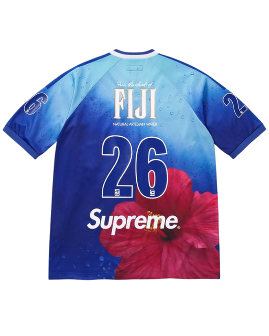 Detalle de diseño Supreme FIJI Soccer Jersey