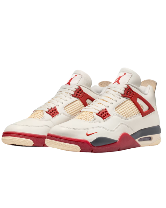 Detalles de las Air Jordan 4 Retro OG SP Nigel Sylvester Brick After Brick con branding colaborativo y acabado de colección