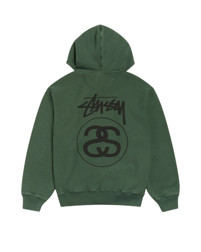 Stock Link Zip Hoodie Pigment Dyed Pine