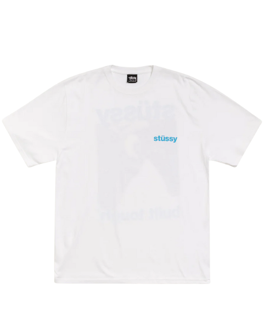 Built Tough Tee White Blue