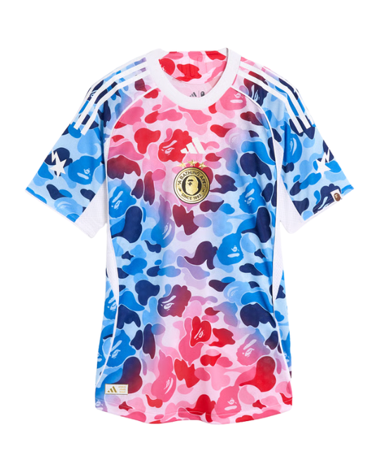 Bape Football Graphic Slim Jersey Blue/Pink