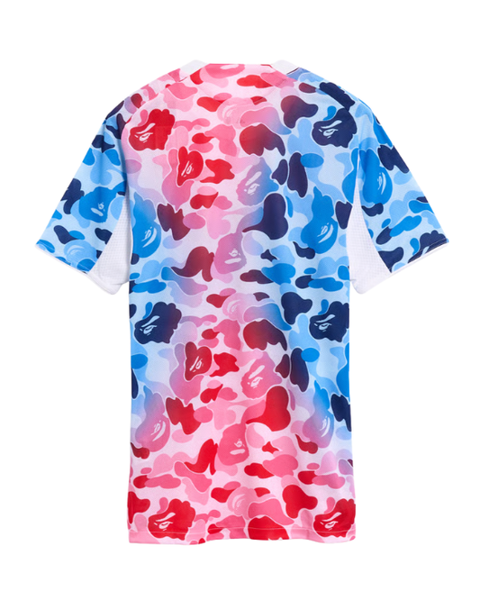 Bape Football Graphic Slim Jersey Blue/Pink