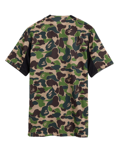 Bape Football Graphic Slim Jersey Green Camo