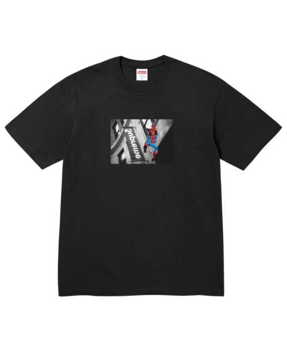 Supreme Spiderman Tee Black