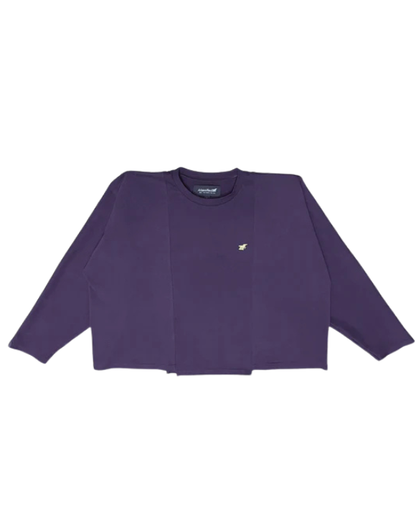 Classified Basics Purple Longsleeve Tee (Reversible)