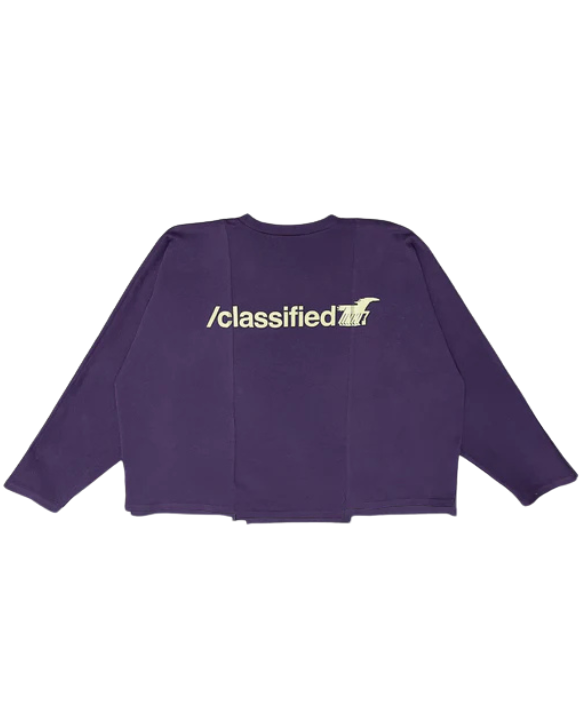 Classified Basics Purple Longsleeve Tee (Reversible)