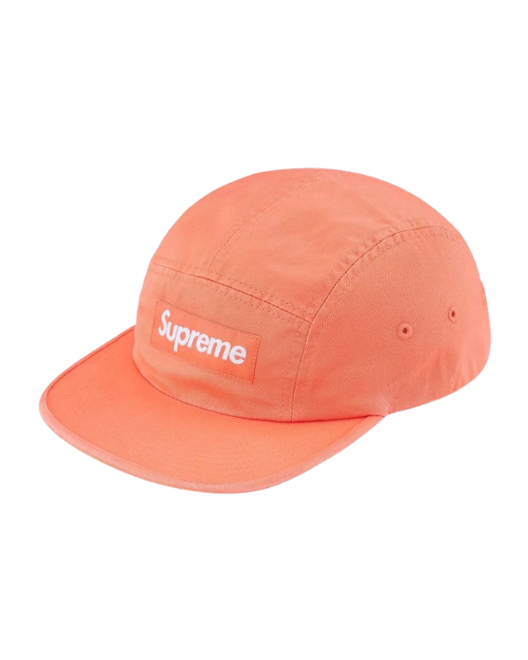 Supreme Washed Chino Twill Camp Cap Light Orange