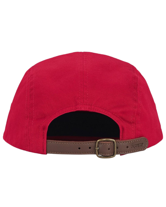 Supreme Washed Chino Twill Camp Cap Red