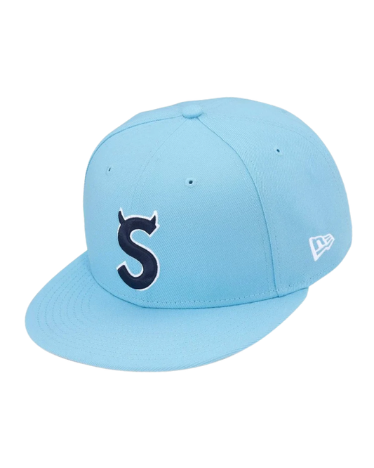 Supreme New Era 59FIFTY Devil S Logo Light Blue