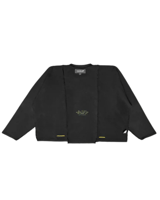 Classified Basics Longsleeve Tee Reversible Black de manga larga con corte boxy parte trasera