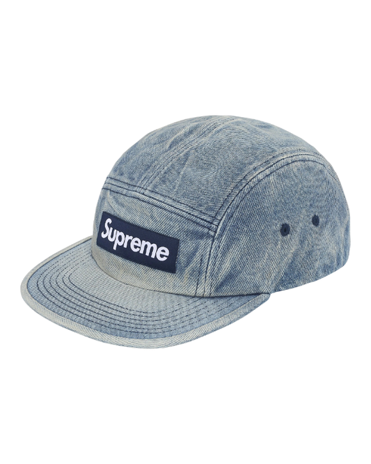 Washed Chino Twill Camp Cap Denim