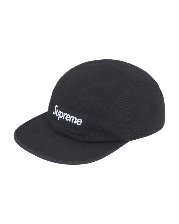 Washed Chino Twill Camp Cap Black