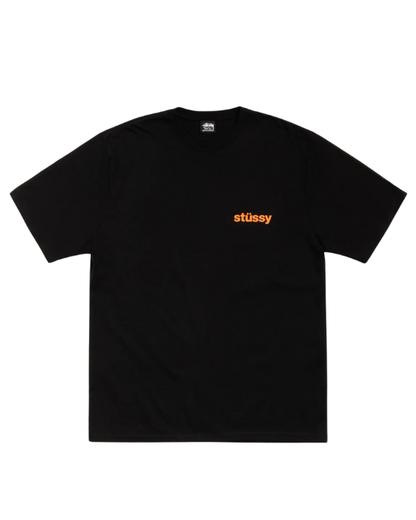 Built Tough Tee Black Orange
