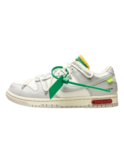 Nike Dunk Low Off-White Lot 25 Sail Neutral Grey zapatillas streetwear de colección