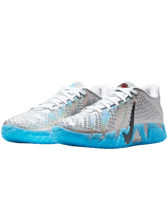 Nike Ja 3 Cloud Island con upper Metallic Silver y detalles Baltic Blue