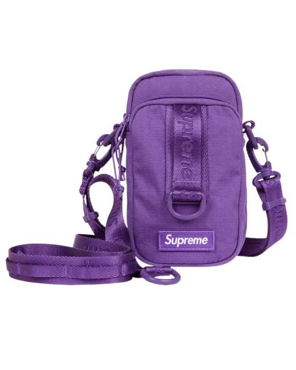 Supreme CORDURA Shoulder Bag SS26 Purple bandolera streetwear en color púrpura
