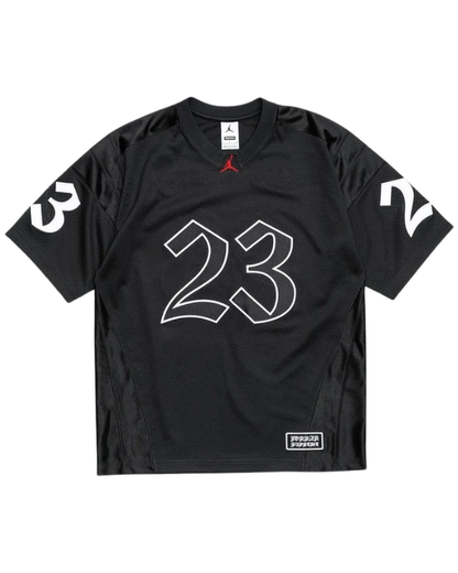 Supreme Jordan Warm Up Jersey Black SS26 con estética basketball y color negro